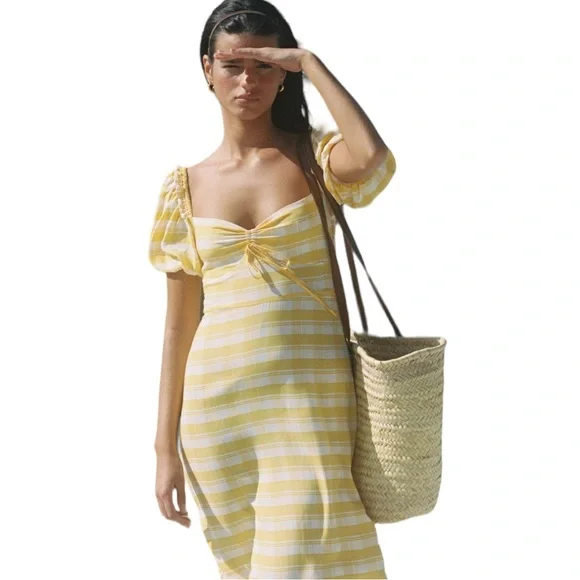 REVOLVE Faithful the Brand Juniper Midi Dress ditsy floral  Green - Picture 9 of 9